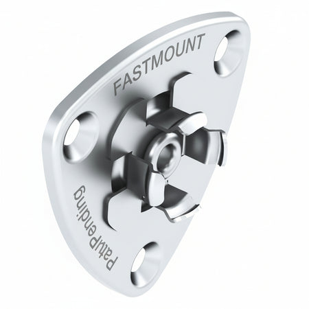 FASTMOUNT Maxi Metal Set - Buchse MC-NPF10 & Clip MC-NPM10B, Messing vernickelt, 10kg Clip