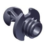 TRUDESIGN FASTMOUNT Panel Clip Heavy-Duty NZPCM2H - 10mm Bohrung, 10kg Haltekraft