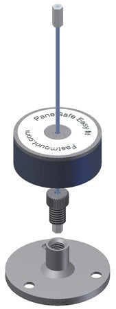 TRUDESIGN FASTMOUNT Panel Safe Easy Fit NZPSS150E - 150mm Drahtseil zum Kleben oder Schrauben