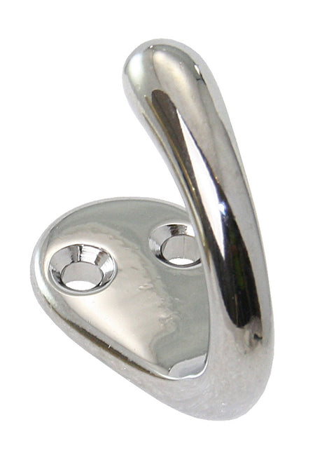 Wandhaken einfach Messing 30x15x34mm - poliert und verchromt klassisch Messing verchromt