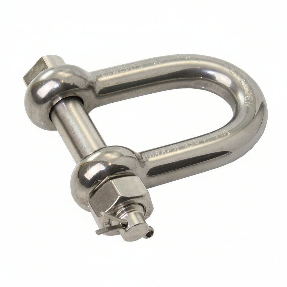 Schäkel PETERSEN - geschmiedet, Edelstahl - geprüft, gerade Form (D-Form)