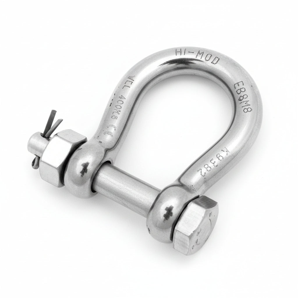 Schäkel PETERSEN - geschmiedet, Edelstahl - geprüft, geschweifte Form