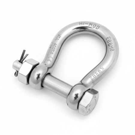 Schäkel PETERSEN - geschmiedet, Edelstahl - geprüft, geschweifte Form