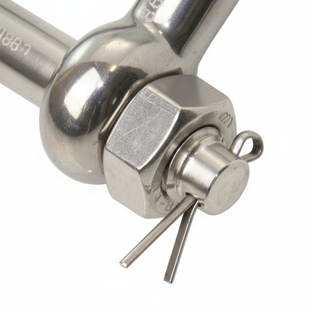 Schäkel PETERSEN - geschmiedet, Edelstahl - geprüft, gerade Form (D-Form)