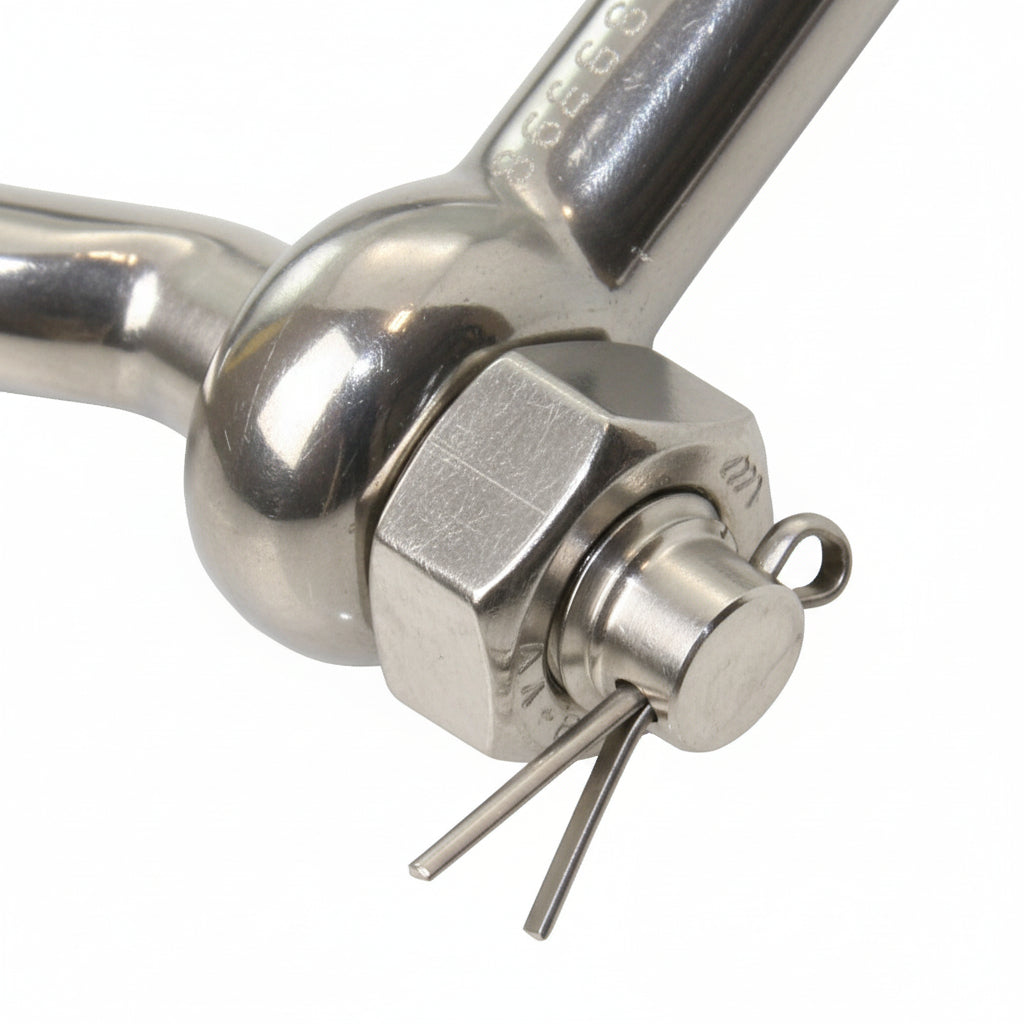 Schäkel PETERSEN - geschmiedet, Edelstahl - geprüft, geschweifte Form