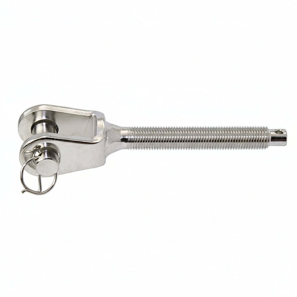 BLUE WAVE Gabelenden mit Feingewinde, Edelstahl 1.4401 - UNF 1/4" bis 3/4" - Marine Rigging