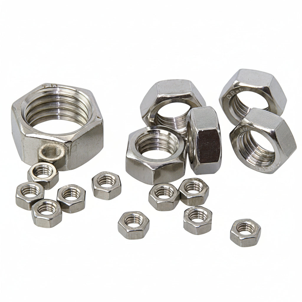 Wantenspanner Muttern metrisches Gewinde - M5 bis M20 - Sicherungsmuttern mit geringen Außenmaßen