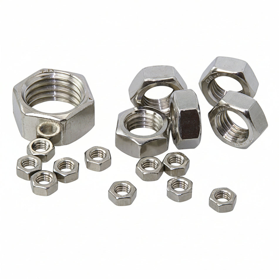Wantenspanner Muttern UNF-Feingewinde - 1/4" bis 1" - Sicherungsmuttern mit geringen Außenmaßen