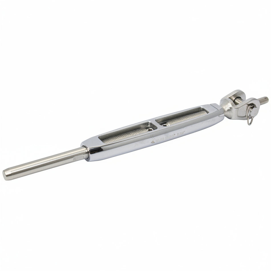 BLUE WAVE Wantenspanner Gabel/Terminal Feingewinde UNF Edelstahl 1.4401 Bronze - 1/4"-3/4"