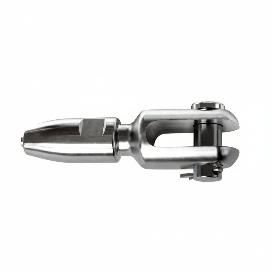 Schraubterminals BLUE WAVE CONE Gabelterminals Edelstahl AISI316 - für 1x19 Drahtseile