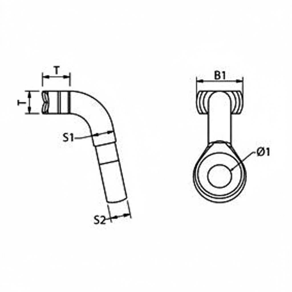 Trapez-Beschläge - Trapez T-Terminal für Dyneema-Tauwerk