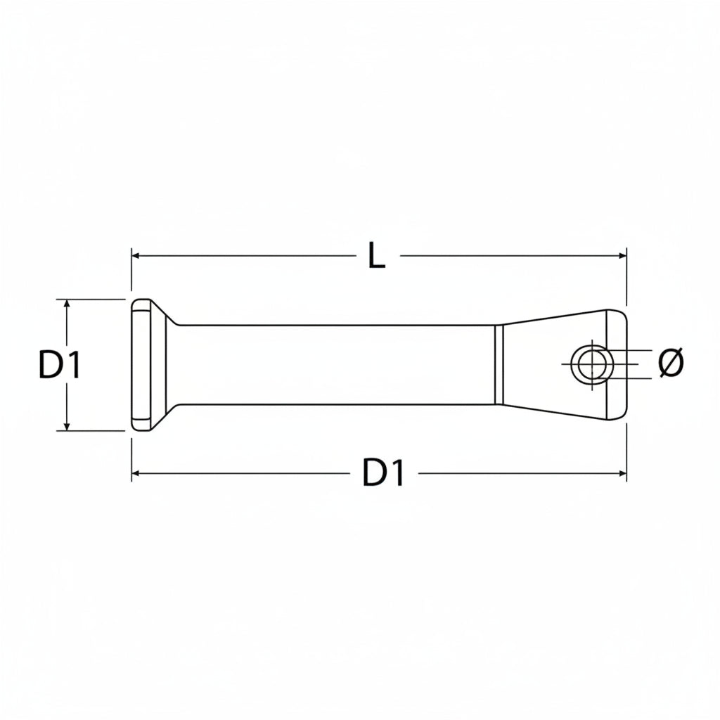 ALLEN Rope Bone - Seilbefestigung Aluminium farbig eloxiert