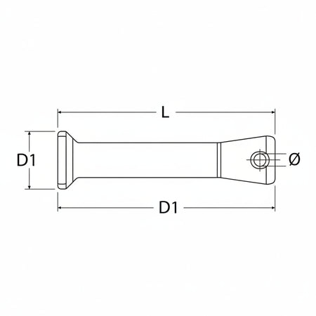ALLEN Rope Bone - Seilbefestigung Aluminium farbig eloxiert