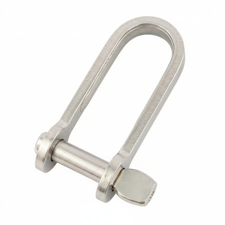Schäkel D-Form mit Schlüsselbolzen – Edelstahl 1.4301