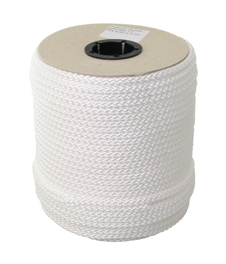 Flechtleine PP 8-fach 6mm weiß 30m Polypropylen schwimmfähig
