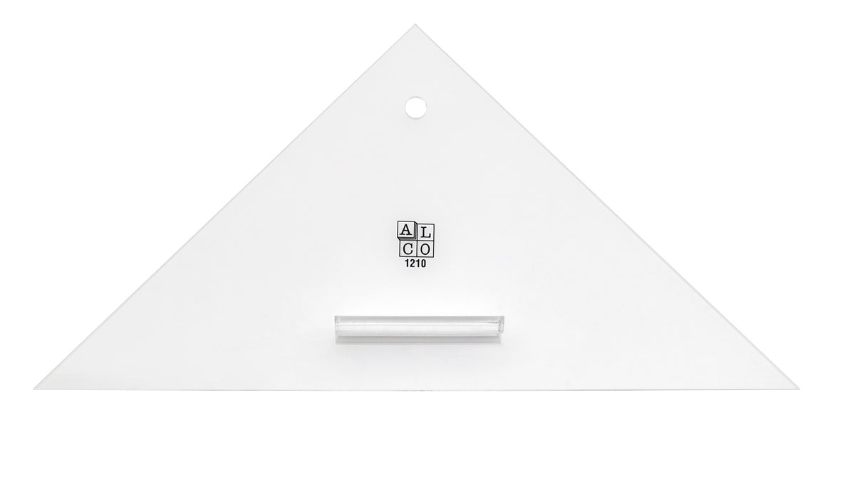 Kursdreieck Anlegedreieck Plexiglas 270mm mit Griff - Boot Anlegedreieck ohne Aufdruck