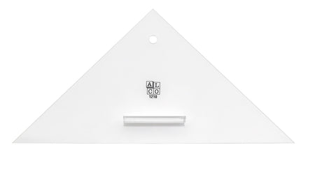 Kursdreieck Anlegedreieck Plexiglas 270mm mit Griff - Boot Anlegedreieck ohne Aufdruck