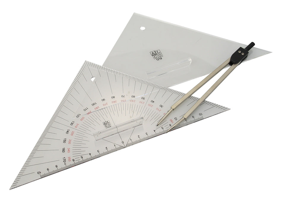 Navigations-Ausbildungs-Set mit Zirkel Kursdreieck - Boot PN7053