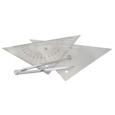 Navigations-Ausbildungs-Set mit Zirkel Kursdreieck - Boot PN7054