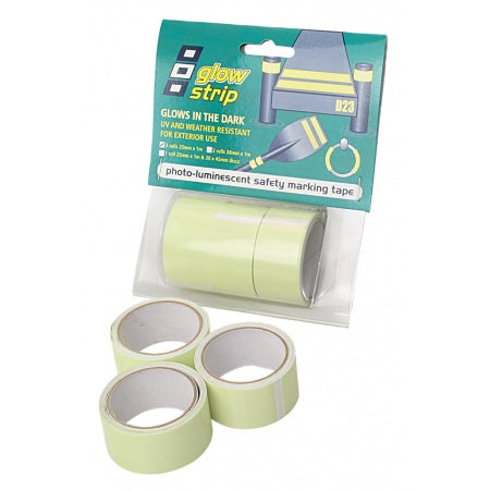 PSP Leuchtband 25mm x 1m - Leuchtet im Dunkeln gem. ISO 15370