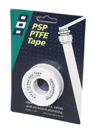 PSP PTFE Dichtband für Rohrgewinde 12mm x 12m - weiß