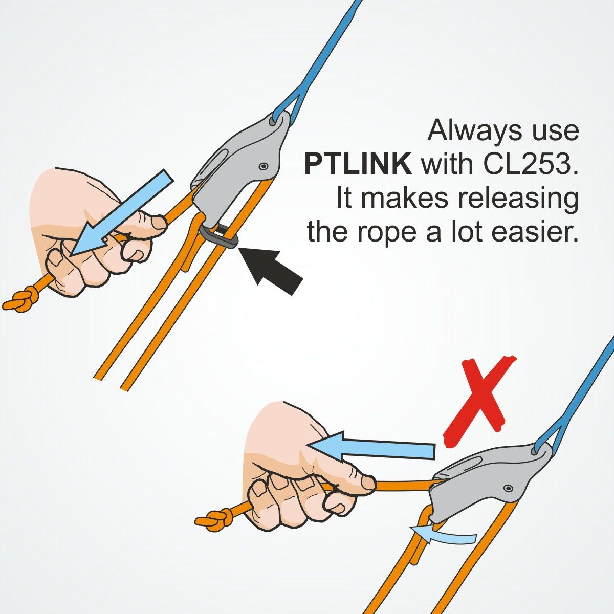 CL253AN Trapez- und Niederholer harteloxiert Aluminium 4-8mm