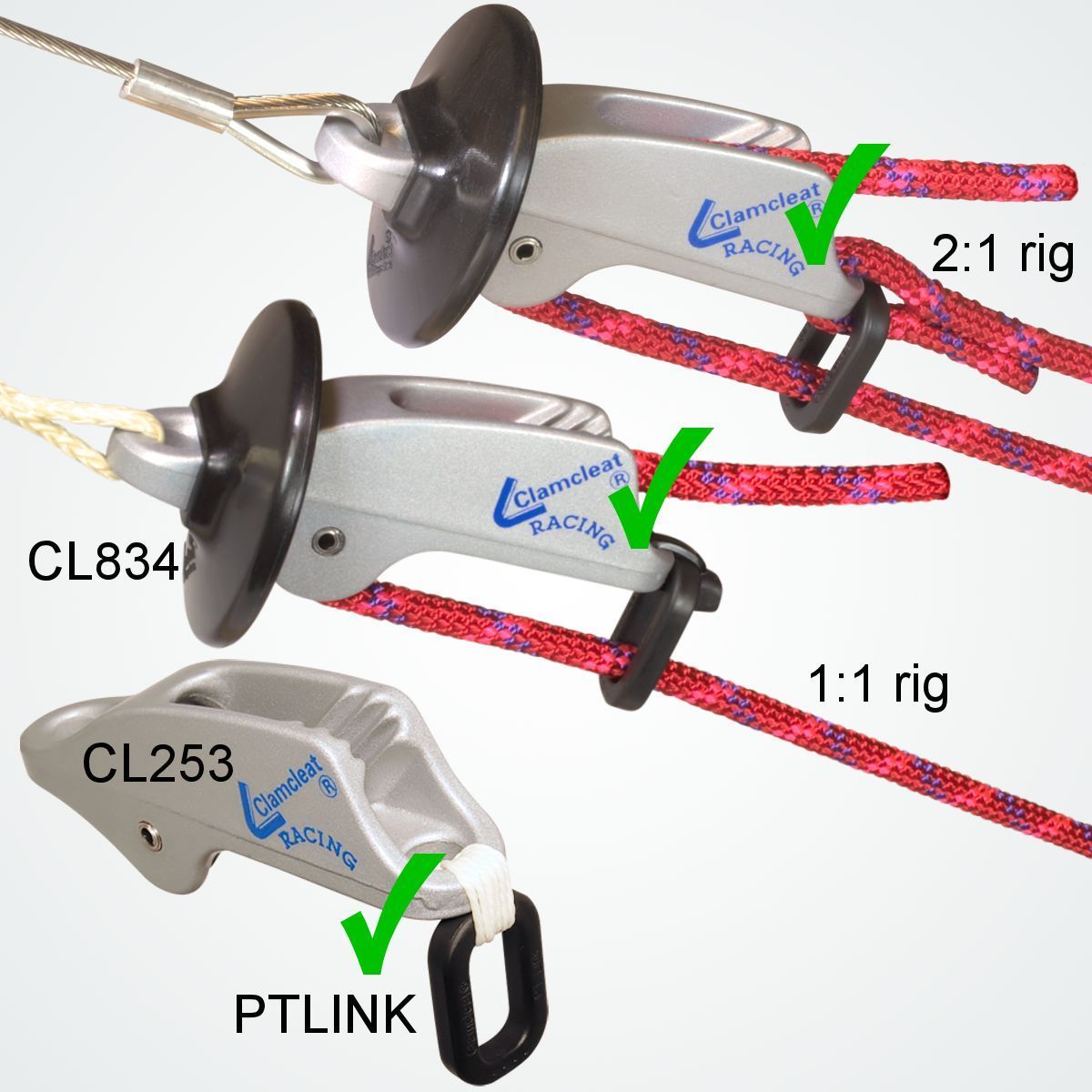CLPT230SSE Führungsauge für CL230 & CL253 Clamcleat Rollen