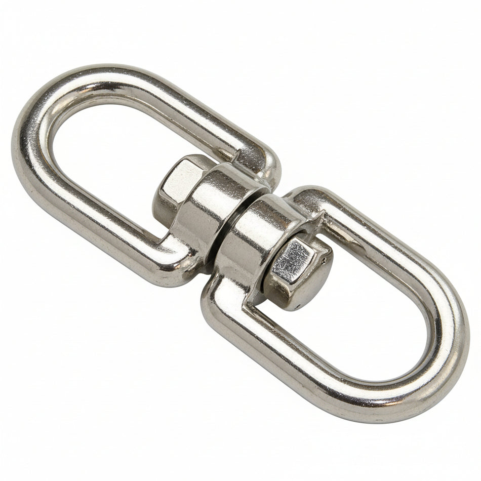 Wirbelschäkel Auge-Auge Edelstahlguss A4 - Fern-Ost-Import - 4-10mm