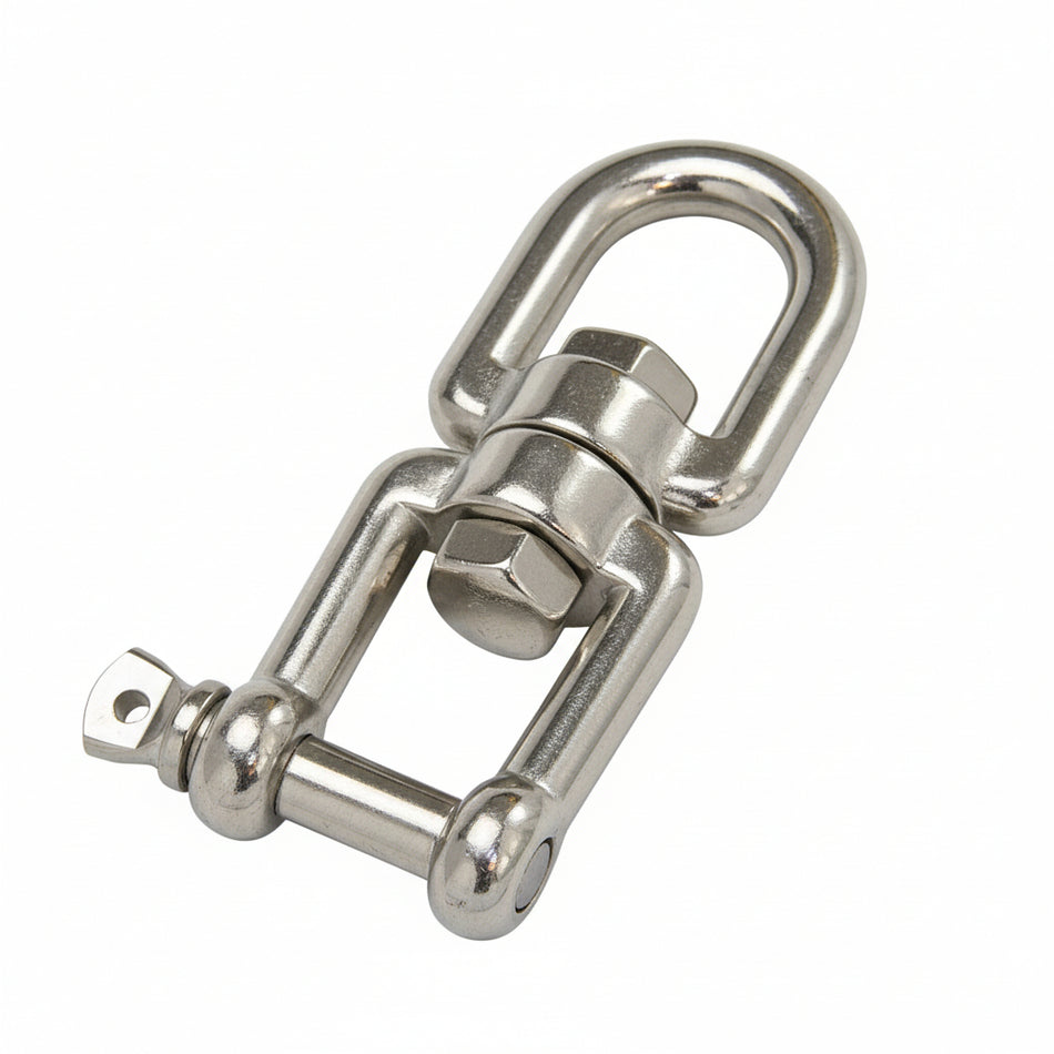 Wirbelschäkel Auge-Gabel Edelstahlguss A4 - Fern-Ost-Import - 5-8mm