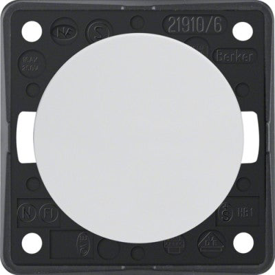 BERKER Doppel-Wechselschalter Integro Flow 230V 16A - 4-Loch Schraubbefestigung