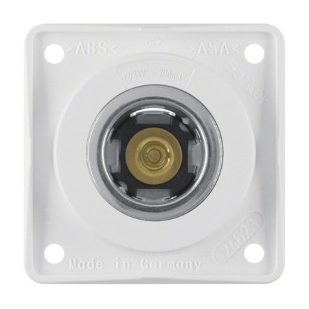 BERKER Steckdose Integro-Modul 12-24V 20A - 4-Loch Schraubbefestigung polarweiß glänzend