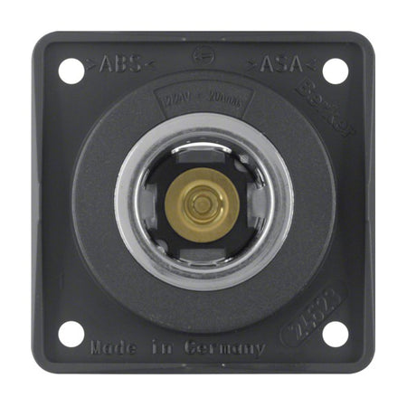 BERKER Steckdose Integro-Modul 12-24V 20A - 4-Loch Schraubbefestigung schwarz matt