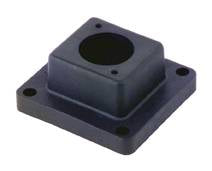 Zubehör für Rundsteckverbinder - Schutzkappen und Gehäuse Aufbaugehäuse für Flanschdose