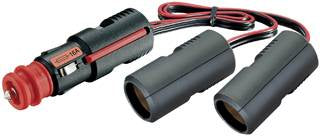 Y-Verteilerkabel Zigarettenanzünder 12/24V 10A 0,25m