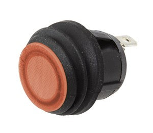 Wippschalter rund 12/24V 10A 25mm IP65 - ohne LED / LED grün / LED rot rot