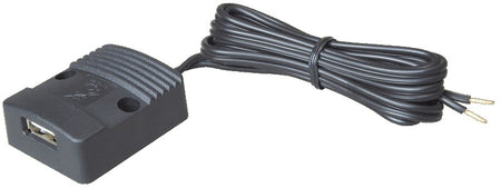 PRO CAR USB-A Aufbau-Steckdose, flach 12/24V 3A 42x34mm mit Kabel 1m