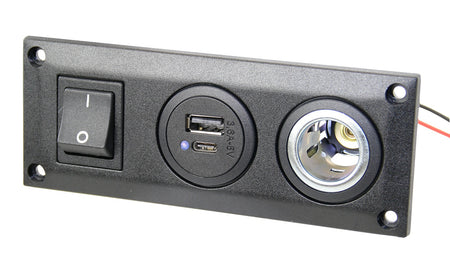 PRO CAR USB-C/A Und Universalsteckdose 12/24V Schaltbar vorverdrahtet