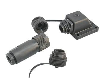 Landstromanschluss-Set Winkelgehäuse 230V 16A 3-polig CEE