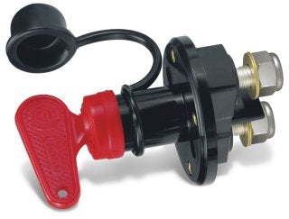 QUICK Batteriehauptschalter S14N Kunststoff 12/24V 140A schwarz/rot - Bootsshop.at