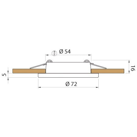 QUICK LED-Deckenleuchte Club TED CT Touch A4 12/24V warmweiß, weiß