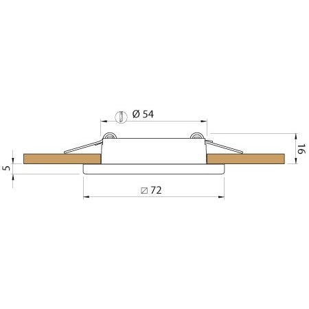 QUICK LED-Deckenleuchte Bryan C A4 12/24V 72x72mm, warmweiß, weiß