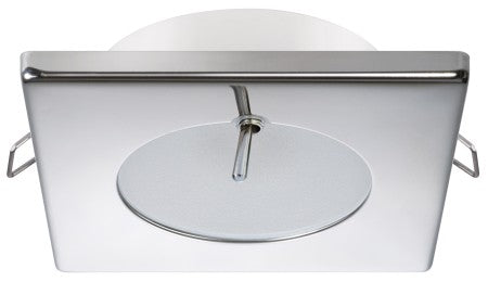 QUICK LED-Deckenleuchte Bryan CS A4 12/24V 72x72mm, warmweiß, poliert