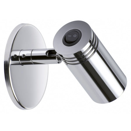 QUICK LED-Leseleuchte Jacob A4/Alu/Cr 12/24V warmweiß