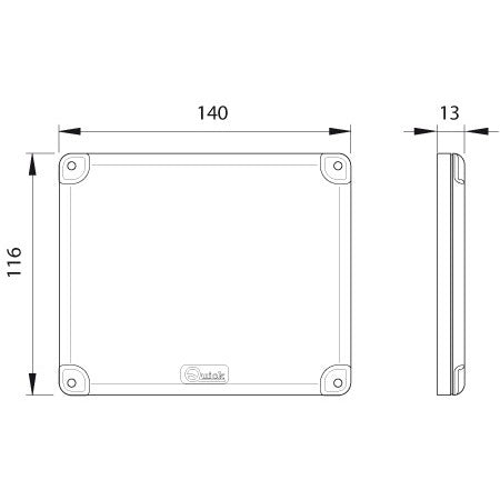 QUICK Action LED-Deckenstrahler 5W 12V 140x116mm tageslichtweiß weiß