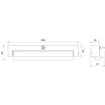 QUICK LED-Stableuchte Syria Velvet 41S 12V 4,5W 406mm mit Schalter warmweiß