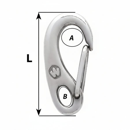 WICHARD Schnapphaken Edelstahl 1.4404 - verschiedene Größen