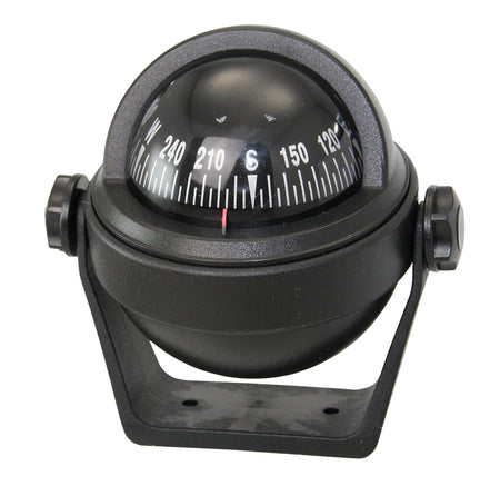 RIVIERA SIRIUS BS2 Kompass 65mm mit Haltebügel - Frontablesung mit entspiegelter Glaskuppe schwarz