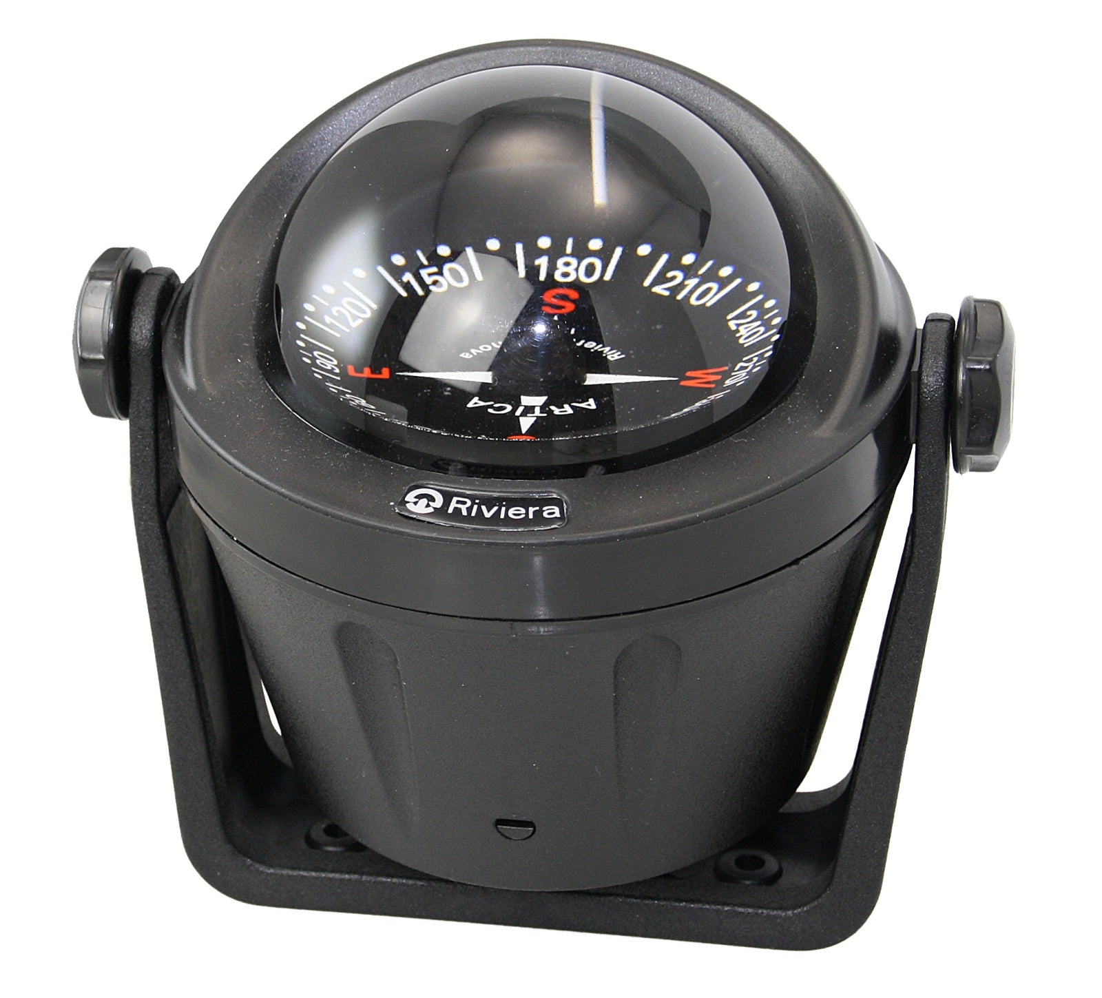 RIVIERA BUSSOLA BA2 Kompass 70mm mit Haltebügel - LED-Beleuchtung mit entspiegelter Glaskuppe