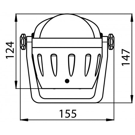 RIVIERA ZENITH BZ2 Kompass 80mm mit Haltebügel - LED-Beleuchtung mit entspiegelter Glaskuppe