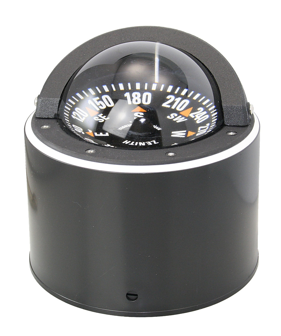 RIVIERA ZENITH BZ3 Kompass 80mm Aufbauversion - LED-Beleuchtung mit entspiegelter Glaskuppe